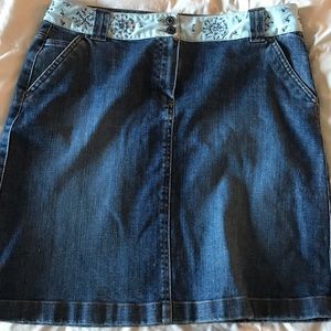 Talbots Jean Skirt Size 12
